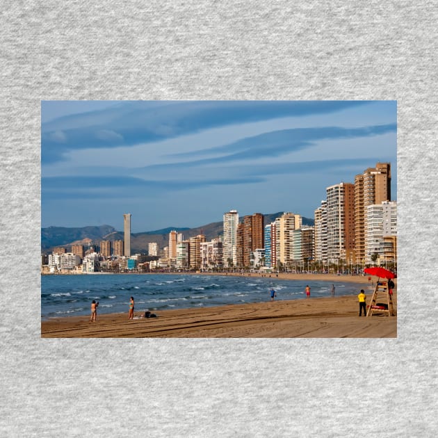 Benidorm Levante Beach Costa Blanca Spain by AndyEvansPhotos